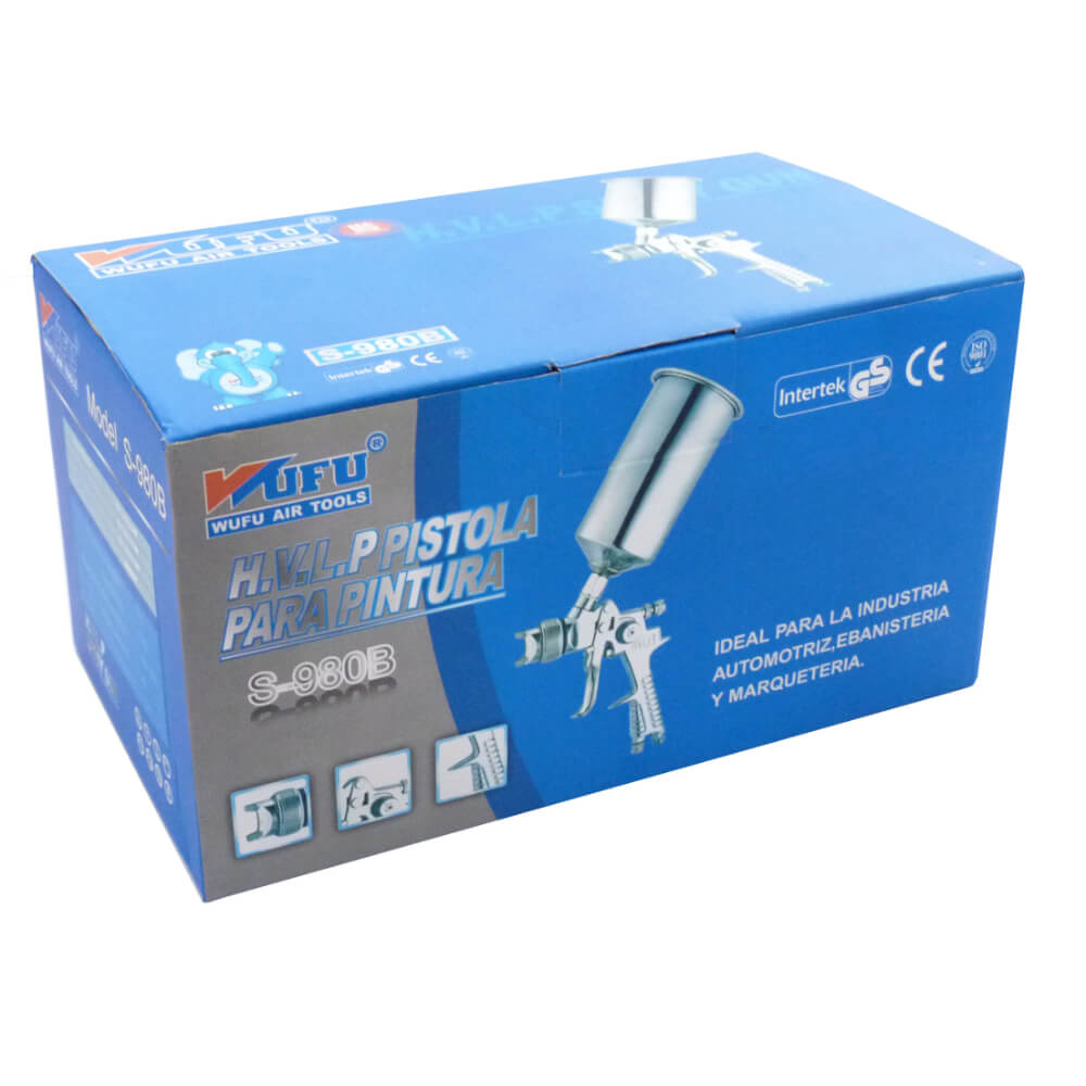 AEROGRAFO PROFESIONAL vaso superior 1000 cc S980B MG Wufu