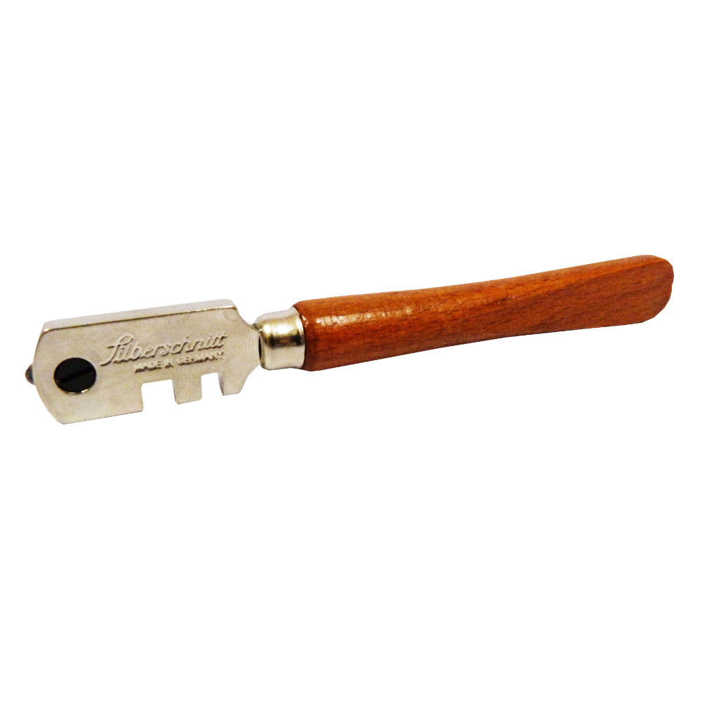 Cortavidrios mango en madera Silberschinitt