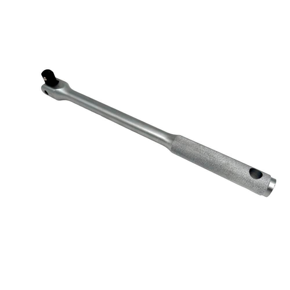 Volvedor flexible cromo satinado cuadrante Ampro