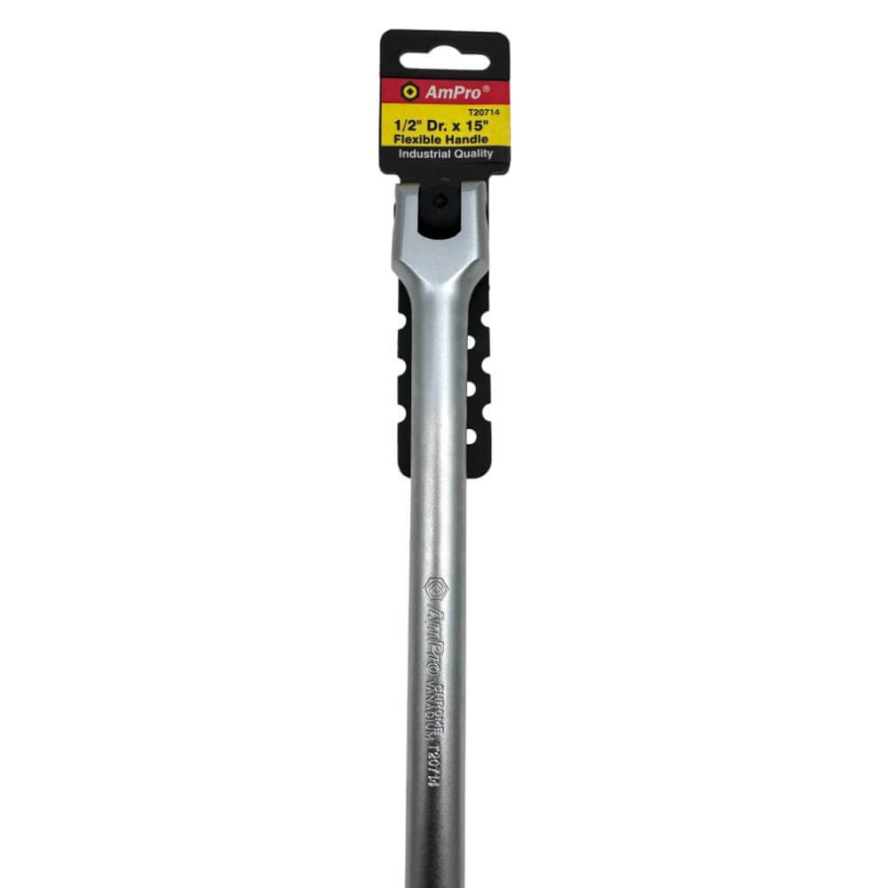 Volvedor flexible cromo satinado cuadrante Ampro