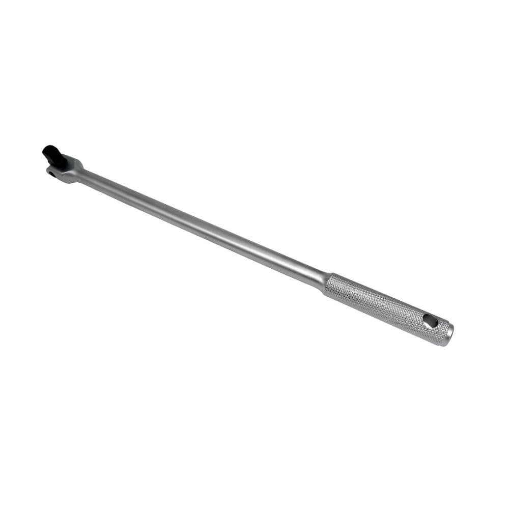 Volvedor flexible cromo satinado cuadrante Ampro