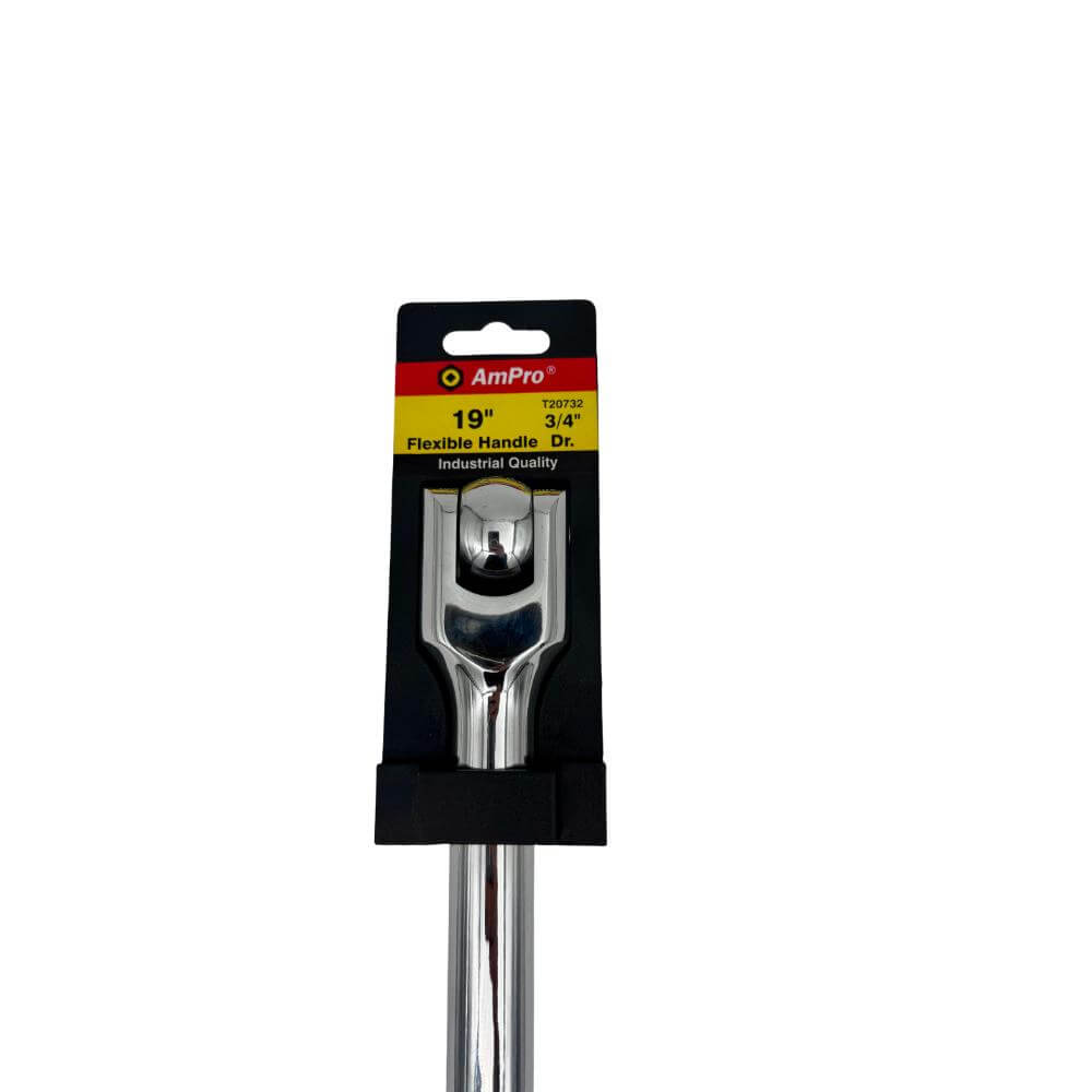 Volvedor flexible cromo espejo cuadrante 3/4" x 19" (475mm) T20732 Ampro