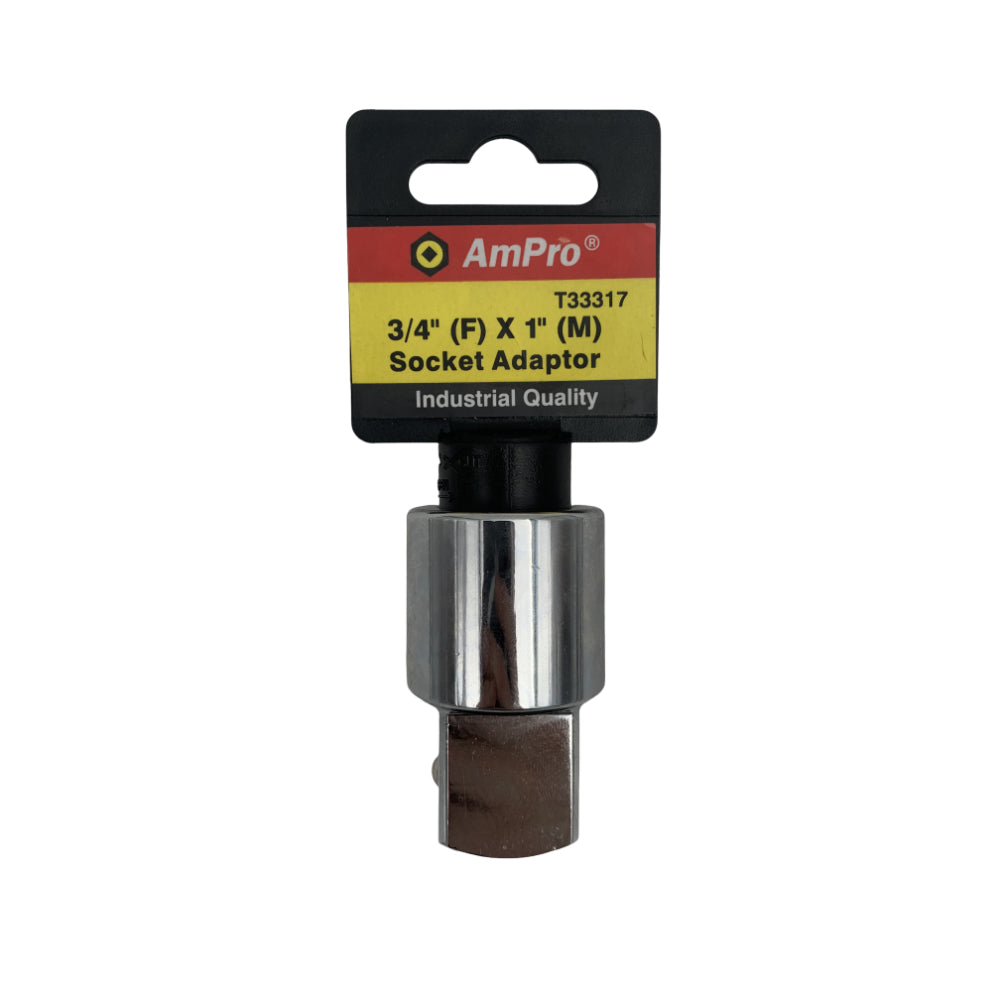 Adaptador cromo satinado Ampro