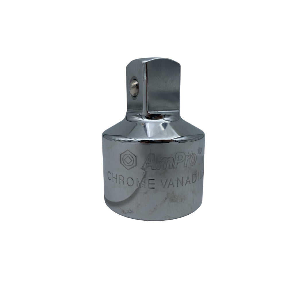 Adaptador cromo satinado Ampro