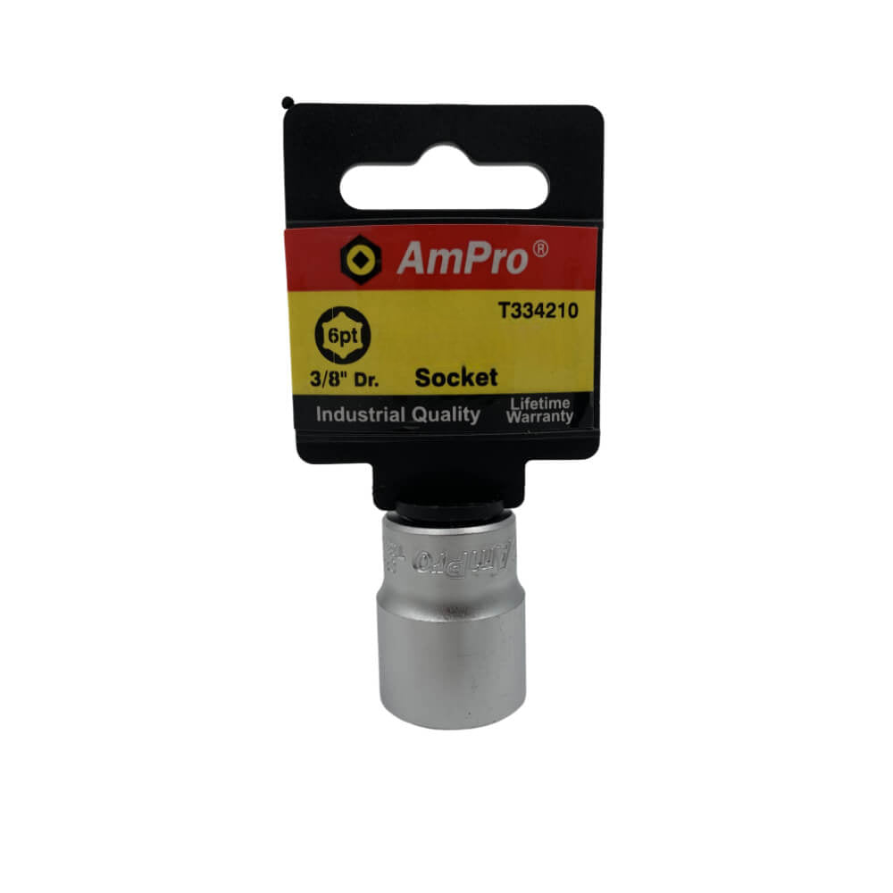 Copa en pulgadas corta acero cromo vanadio cuadrante 3/8" x 6 puntos  Ampro