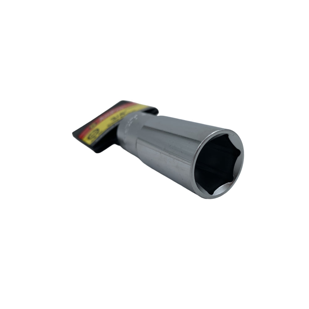 Copa en pulgadas larga acero cromo vanadio cuadrante 3/8" x 6 puntos Ampro