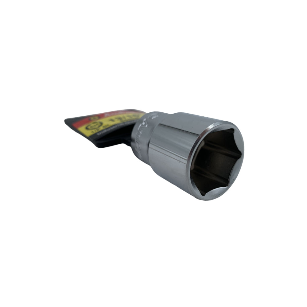 Copa en pulgadas corta acero cromo vanadio cuadrante 1/2" x 6 puntos Ampro