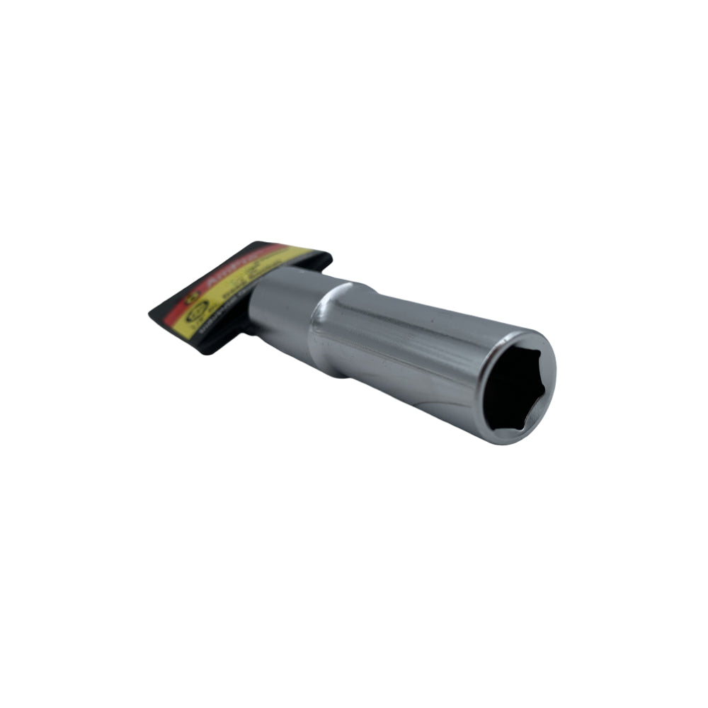 Copa en pulgadas larga acero cromo vanadio cuadrante 1/2" x 6 puntos Ampro