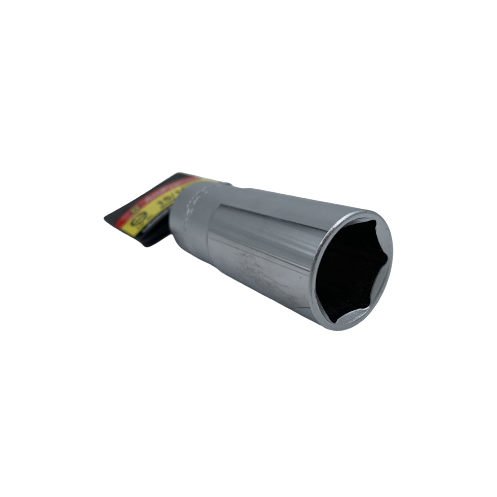 Copa en pulgadas larga acero cromo vanadio cuadrante 1/2" x 6 puntos Ampro