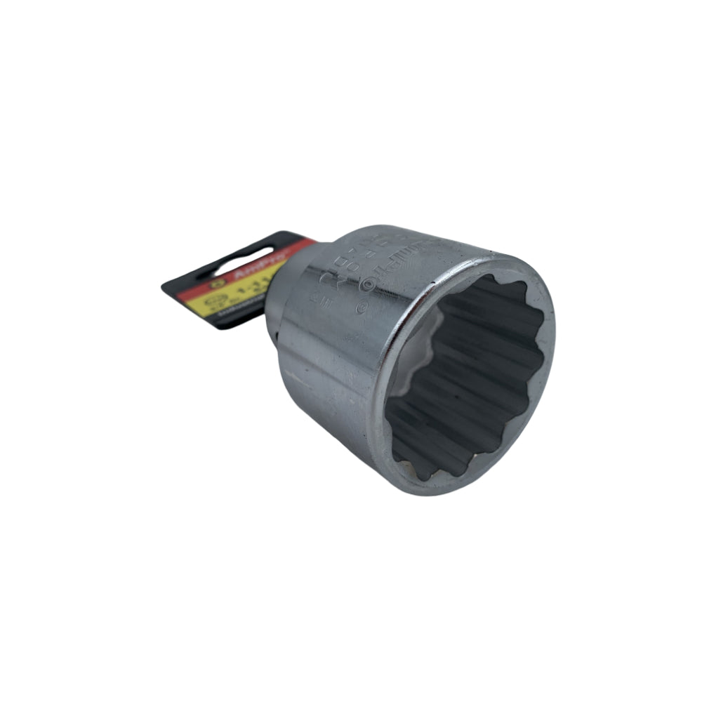 Copa en pulgadas corta acero cromo vanadio cuadrante 3/4" x 12 puntos Ampro