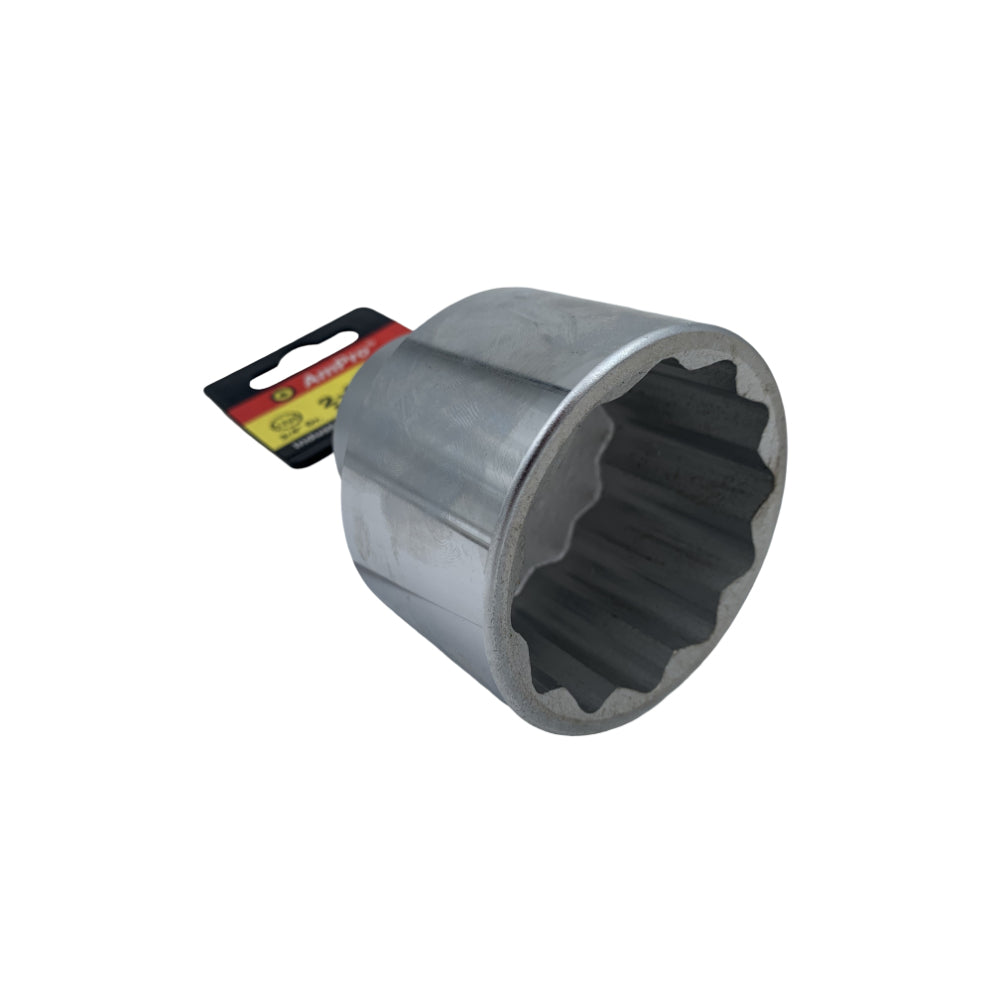 Copa en pulgadas corta acero cromo vanadio cuadrante 3/4" x 12 puntos Ampro