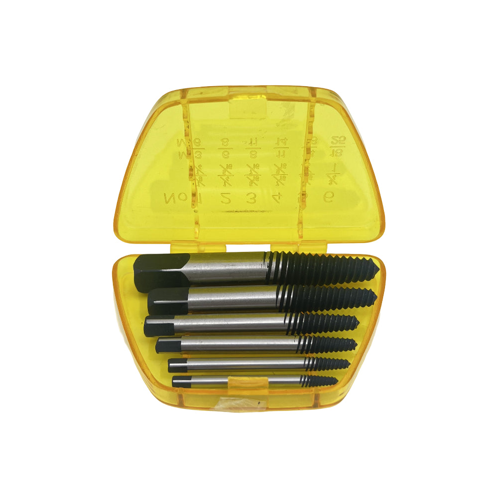 Juego extractor de tornillos 6 piezas (1/8" - 3/4") T73153 Ampro