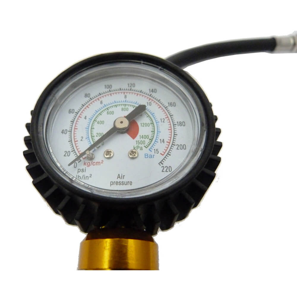 Valvula inflar con manometro 170 PSI TG-7 MG Wufu