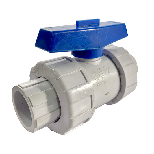 Válvula de bola doble universal lisa MG Xier PVC