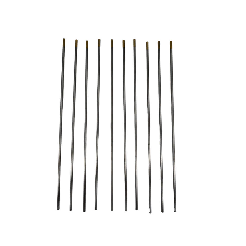 Electrodo de tugsteno dorado 175mm x 10 unidades WL15 MG Gasbar Kimpin