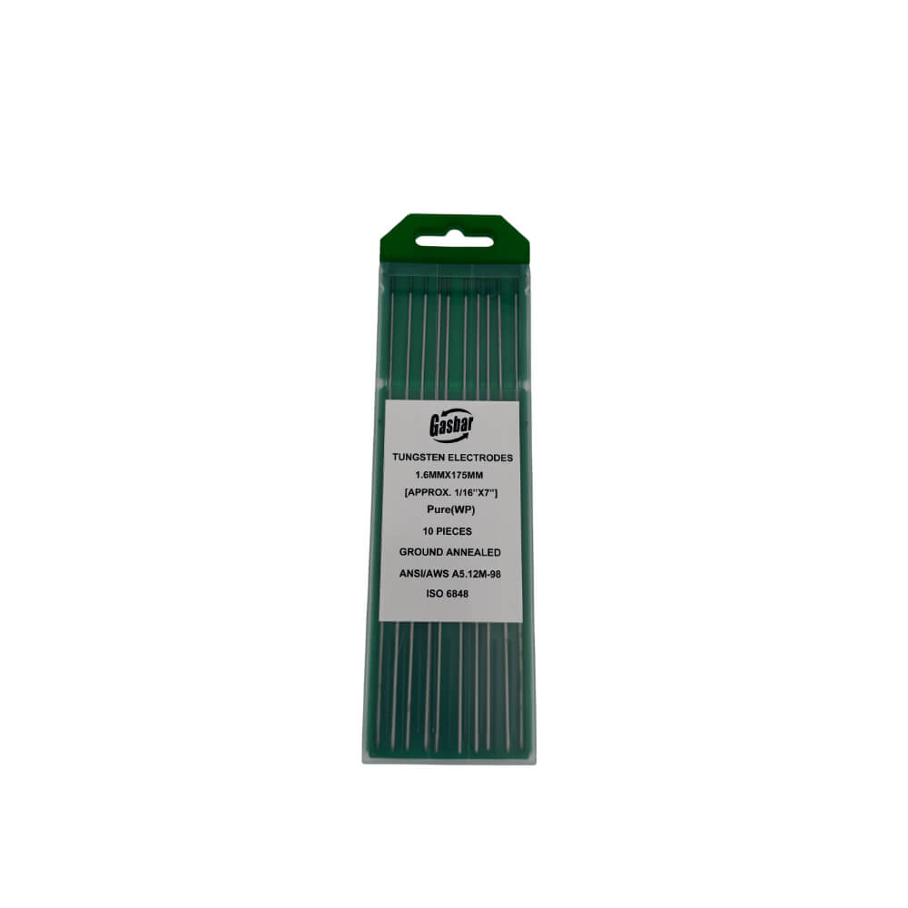 Electrodo de tugsteno verde 175mm x 10 unidades WP MG Gasbar Kimpin