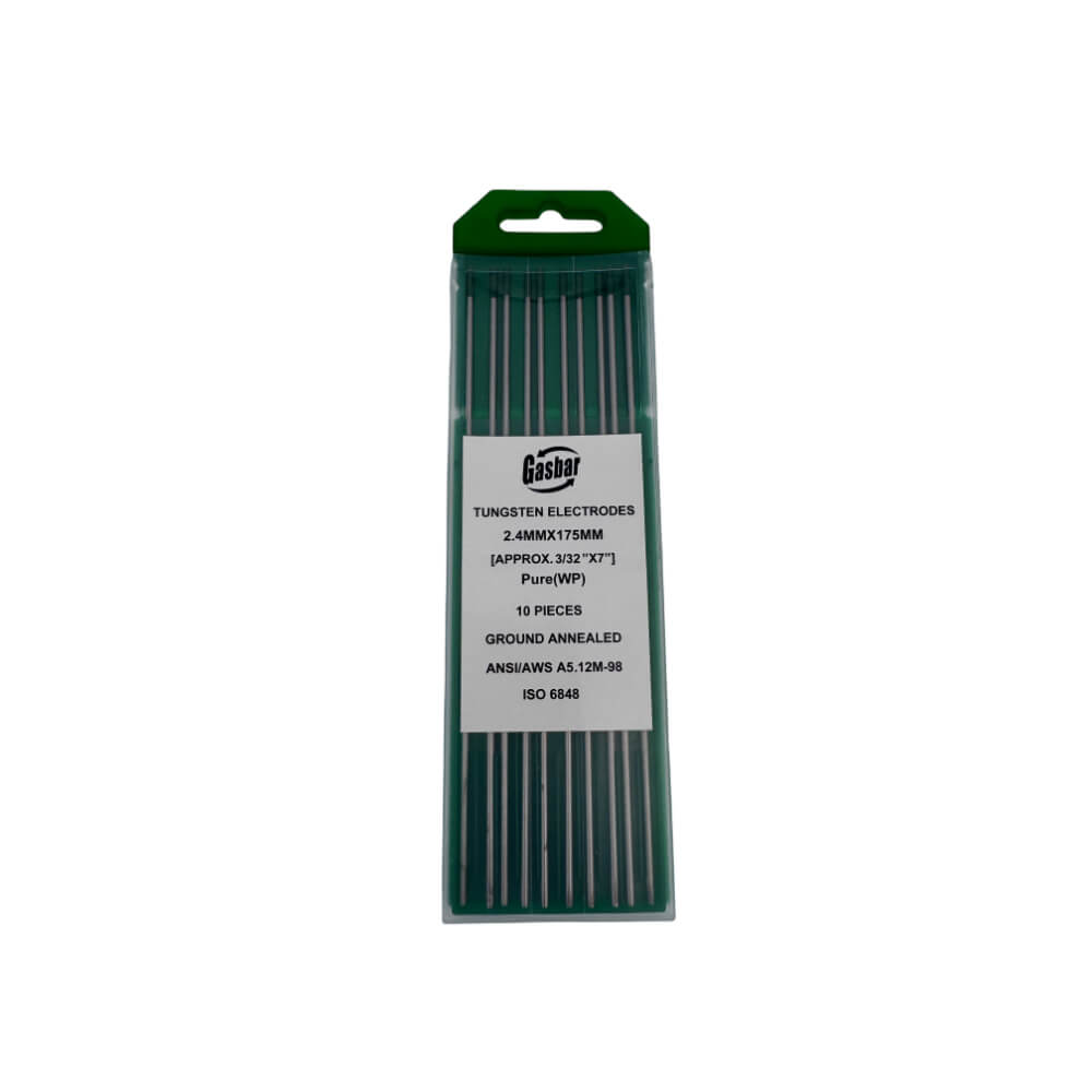 Electrodo de tugsteno verde 175mm x 10 unidades WP MG Gasbar Kimpin
