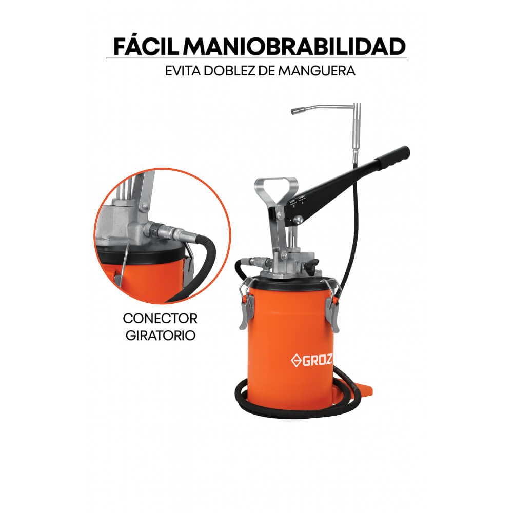 Engrasadora manual 6 libras VGP/3A/RF Groz